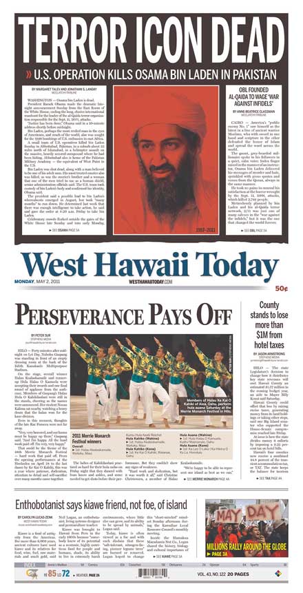 West Hawaii Daily riverdancing and bullets