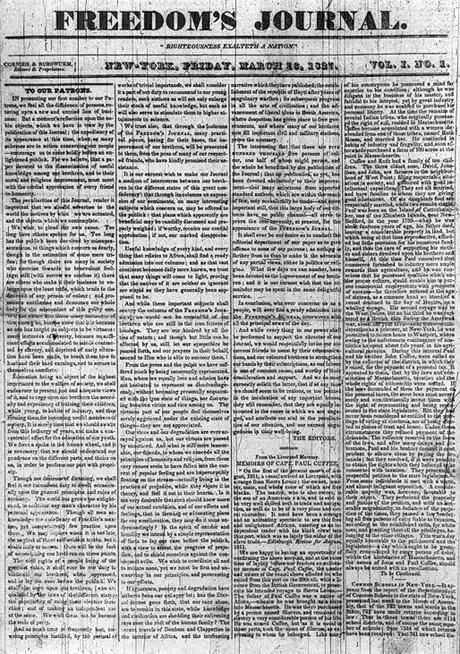 Freedom's Journal, March 16, 1827, Library of Congress Image 