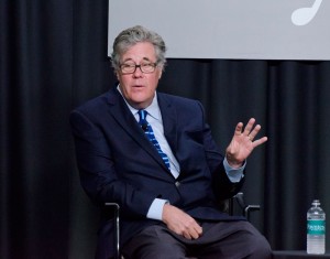 Pulitzer-Prize Winning Author and Journalist David Maraniss talked about the four pillars of his writing process at the Poynter Institute 40th Anniversary Speaker Series. (Photo by Tom Cawthon)