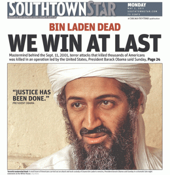 Newspaper front pages capture elation, relief that Osama bin Laden was ...