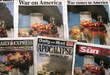 9/11 front pages - Martin Cleaver/Associated Press