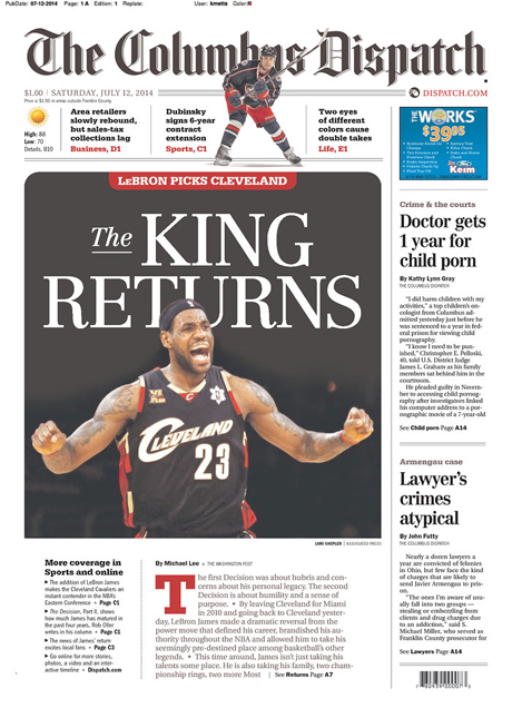 From 'Homecoming King' to 'End of an Era': How newspaper ...