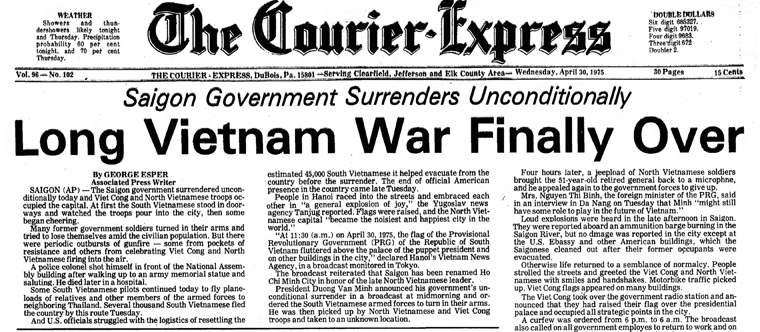 Image result for the end of the vietnam war