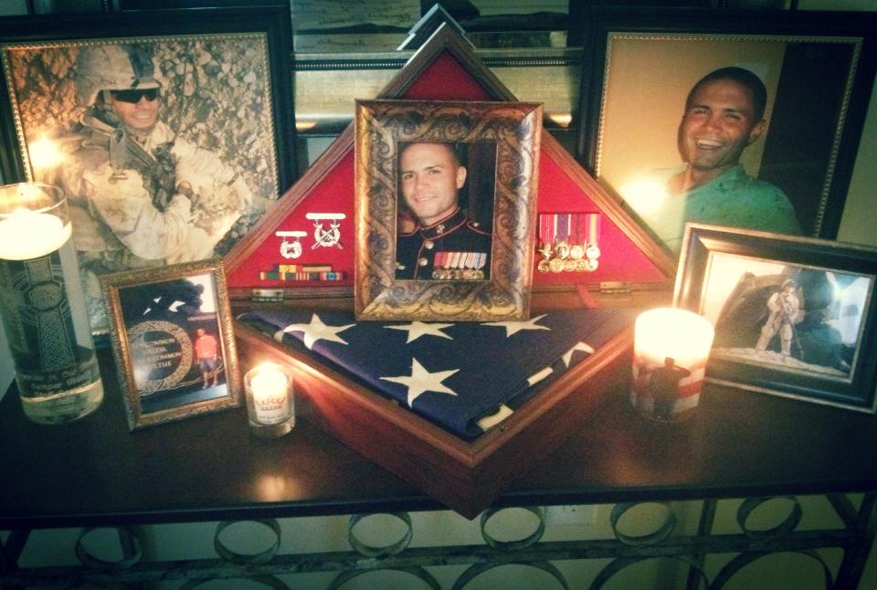 Brennan wrote about Veronica Ortiz-Rivera, who keeps a table in her home with his military medals, and pictures from throughout his life. Veronica's husband, Javier, was killed in Afghanistan in November of 2016. (Submitted photo) 