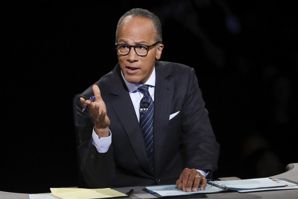 An interview with NBC’s Lester Holt about press freedoms