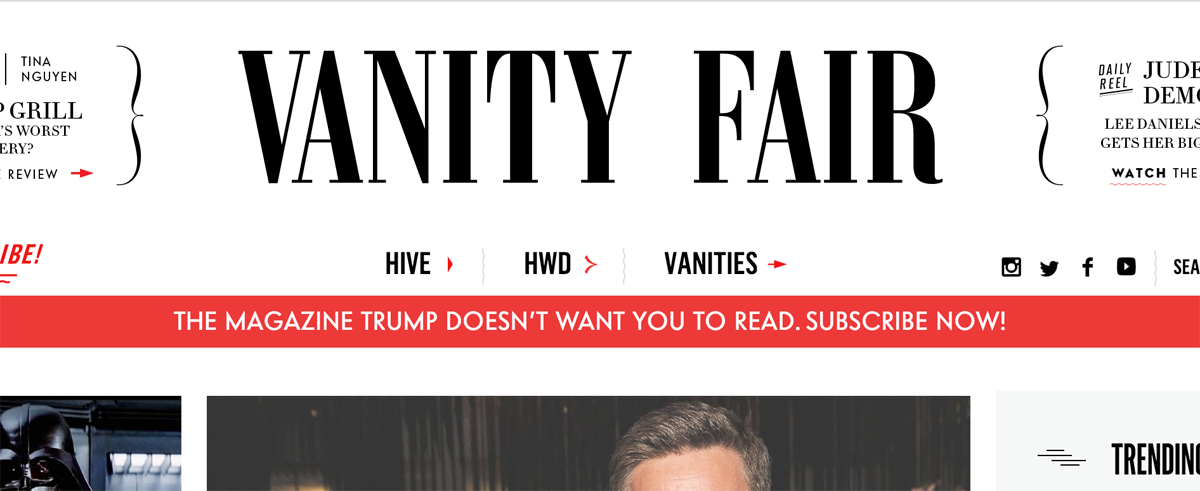 Vanity Fair's subscriptions soar after troll-y Trump tweet - Poynter