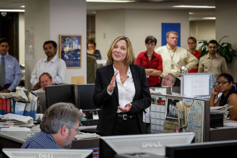 Nancy Barnes at the Houston Chronicle on September 18, 2013. (Photo by Michael Paulsen, Houston Chronicle)