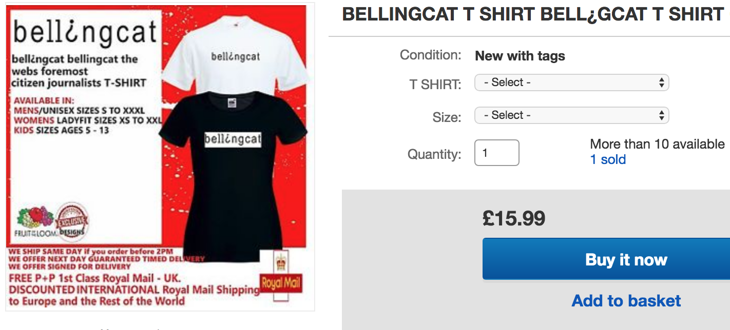 Bellingcat shirts