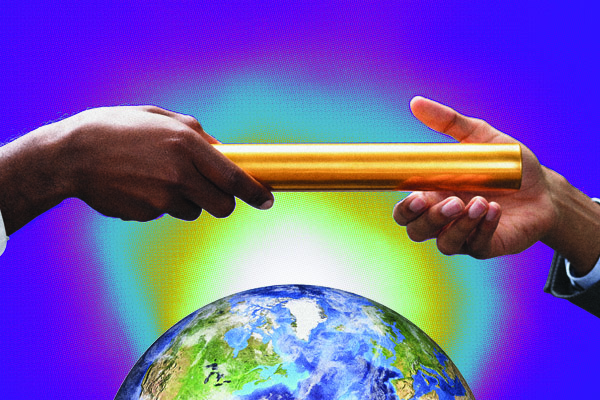 Passing the baton around the world