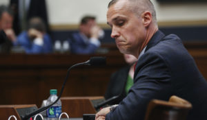 Corey Lewandowski, former campaign manager for President Donald Trump, testifies to the House Judiciary Committee on Tuesday. (AP Photo/Jacquelyn Martin)
