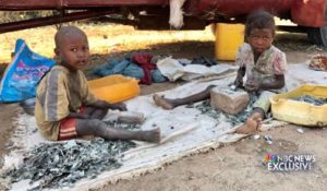 A scene from Cynthia McFadden’s upcoming report on mica mining in Madagascar. (Photo courtesy of NBC News)