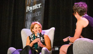 Katie Couric is interviewed by Kelly McBride of the Poynter Institute.