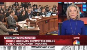 Andrea Mitchell, right, was part of NBC News’ coverage of Wednesday’s impeachment inquiry. (Photo courtesy of NBC News)