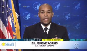 U.S. Surgeon General Dr. Jerome Adams, appearing Monday on “CBS This Morning.” (CBS News)