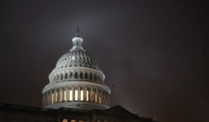 Mist rolls over the U.S. Capitol dome early Monday, Dec. 9, 2019. (AP Photo/Patrick Semansky)