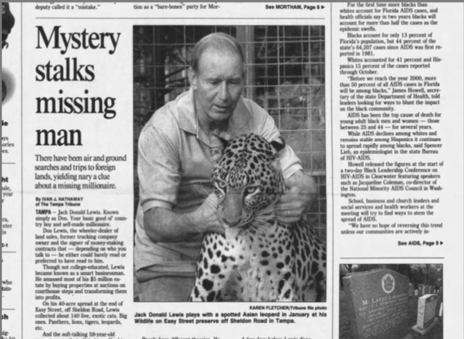 Who Killed The Tiger King S Don Lewis A Reporter Who Helped