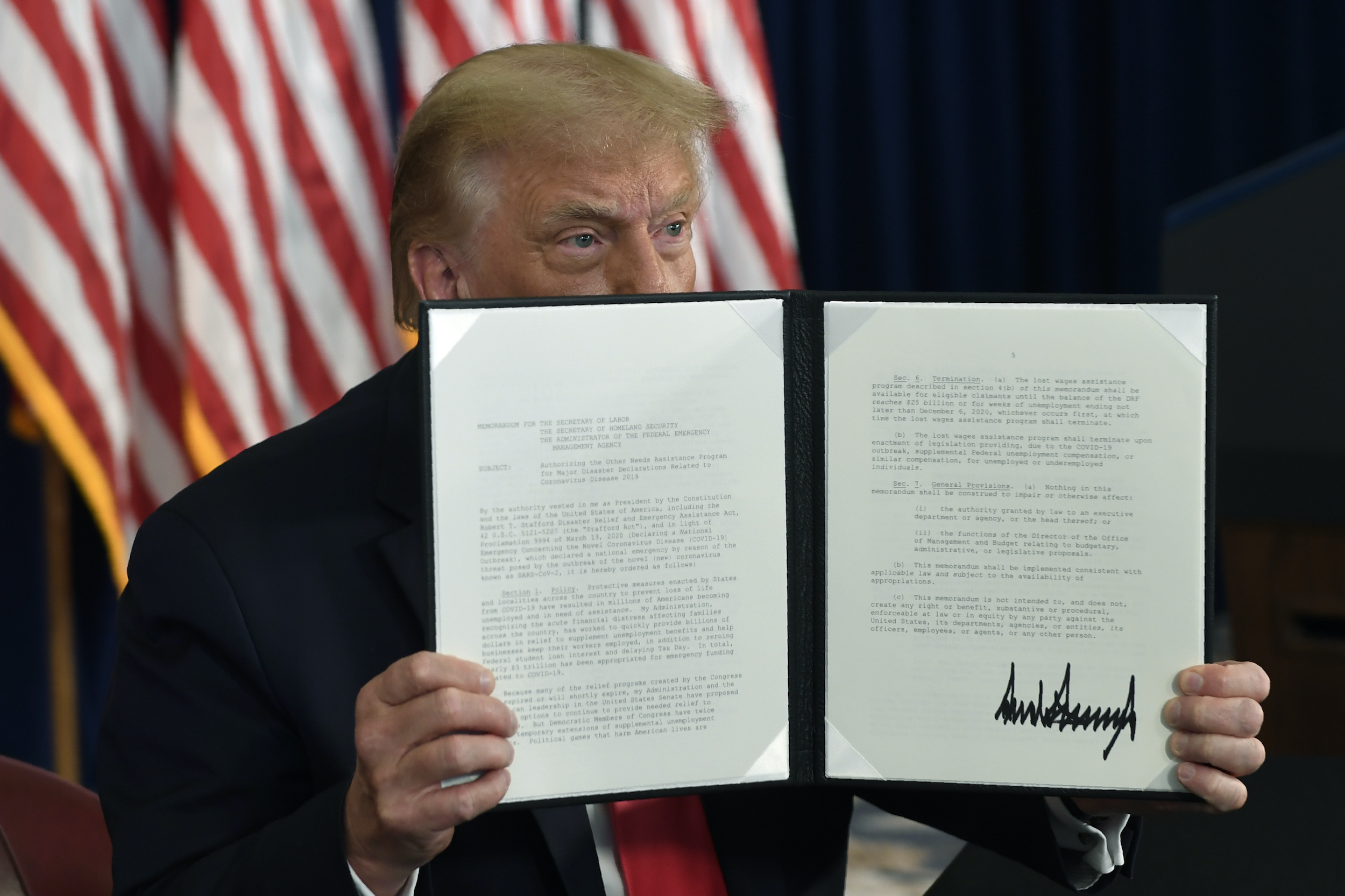 President Trump signed an executive order and three memoranda over