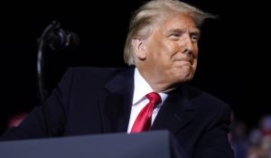 President Donald Trump during a campaign rally in Pennsylvania on Tuesday. (AP Photo/Evan Vucci)