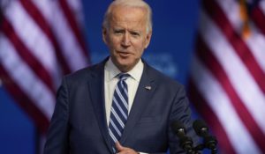 President-elect Joe Biden speaks on Tuesday in Wilmington, Del. (AP Photo/Carolyn Kaster)