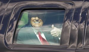Donald Trump, on his way to his home in Florida on Wednesday. (AP Photo/Lynne Sladky)