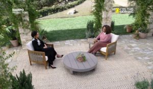 Meghan, the Duchess of Sussex (left) is interviewed by Oprah Winfrey. (Courtesy: CBS News)