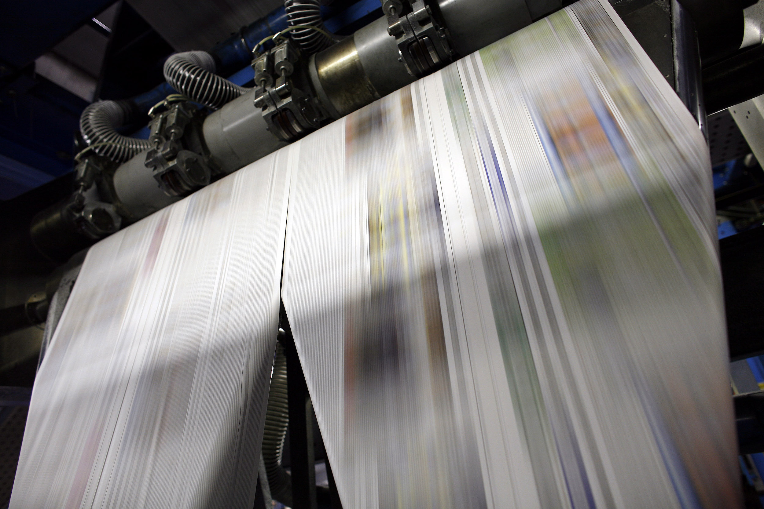 Newspaper printing press discount