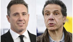 CNN’s Chris Cuomo, left, and his brother, New York Gov. Andrew Cuomo. (AP Photo)