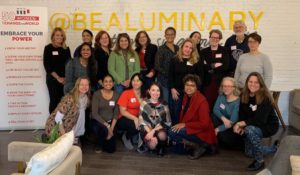 Women Do News hosted its first in-person edit-a-thon at the Luminary in New York City on Nov. 16, 2019. (Courtesy Women Do News)