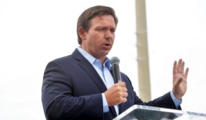 Florida Gov. Ron DeSantis in April (Storms Media for Delray Beach Market/MediaPunch/IPX)