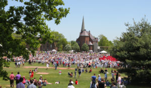 Graduation day at Wesleyan University in Middletown, Connecticut. (Shutterstock)
