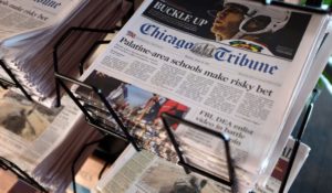 A Chicago Tribune newspaper from 2016. (AP Photo/Kiichiro Sato, File)