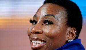 Hammer thrower Gwen Berry, pictured here in 2019. (AP Photo/David J. Phillip)