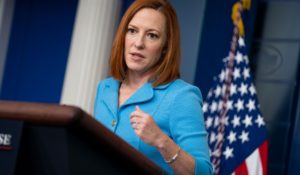 White House press secretary Jen Psaki. (AP Photo/Evan Vucci)