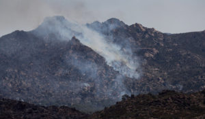 The Telegraph Fire burns Thursday, June 10, 2021 in Globe, Ariz.  (AP Photo/Mark Henle, Pool)