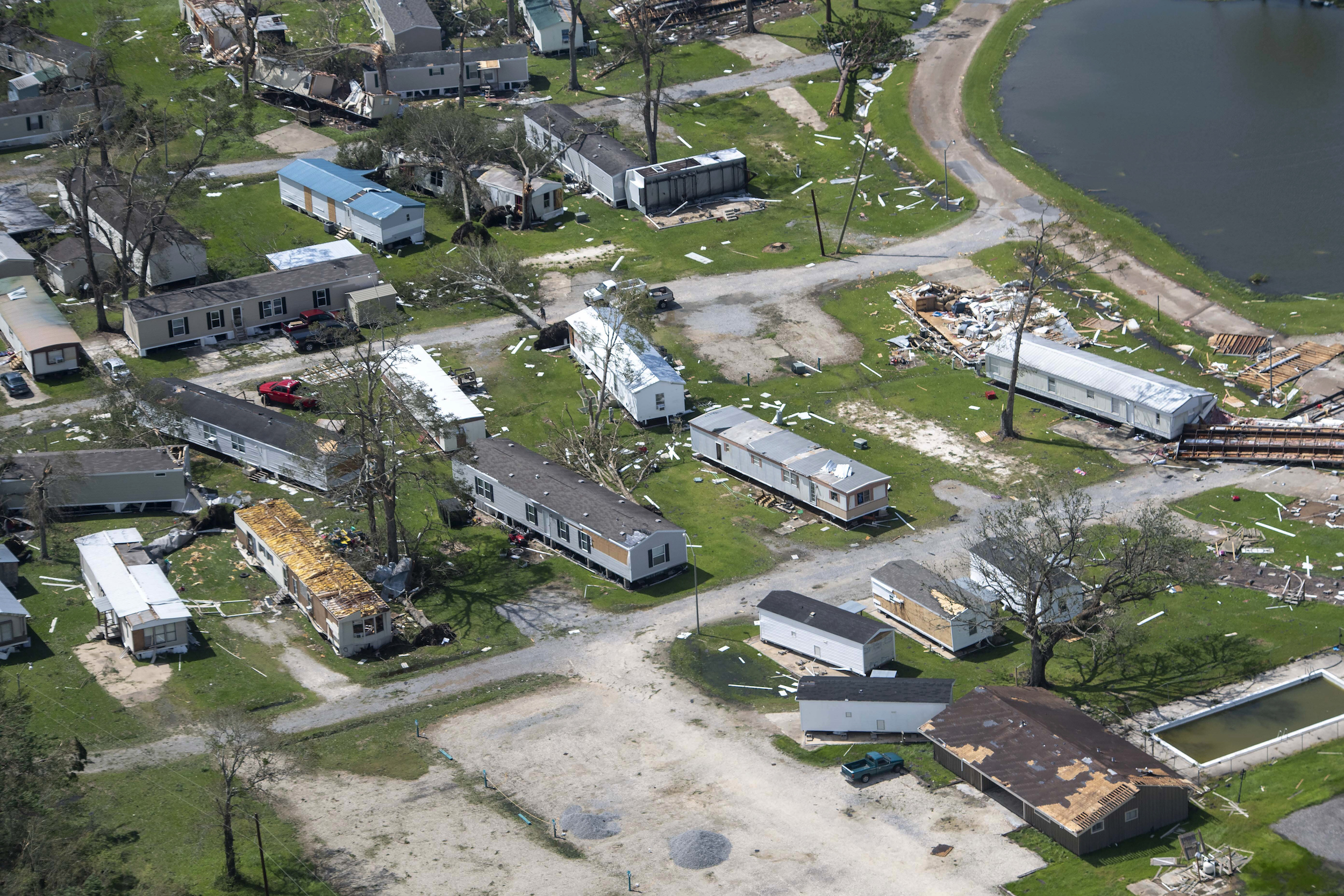 Are mobile homes more dangerous in storms? image image