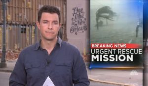 NBC News’ Tom Llamas covering Hurricane Ida in New Orleans. (Courtesy: NBC News)