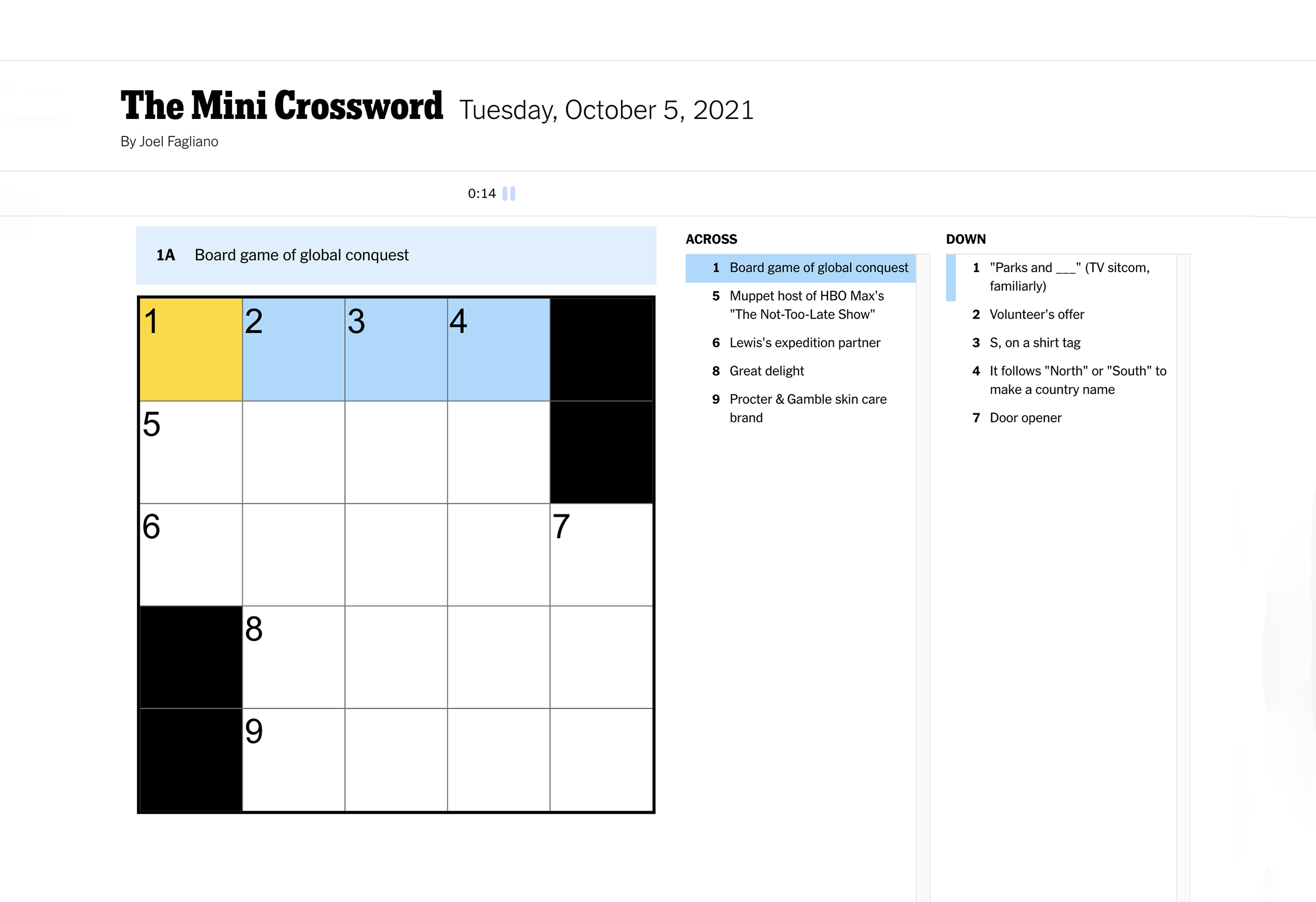 Crosswords and Games - The Washington Post