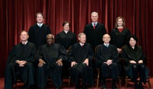 In this April 23, 2021, file photo, members of the Supreme Court pose for a group photo. (Erin Schaff/The New York Times via AP, Pool, File)