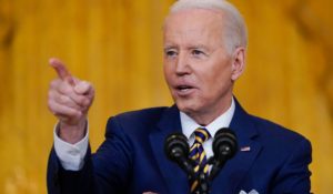 President Joe Biden calls on a reporter during a news conference on Wednesday. (AP Photo/Susan Walsh)