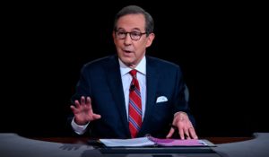 Chris Wallace moderating a 2020 presidential debate. (Olivier Douliery/Pool via AP, File)