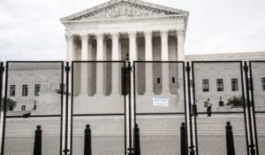 The scene outside the Supreme Court earlier this week. (Patsy Lynch/MediaPunch/IPX)