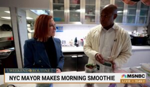 MSNBC’s Jen Psaki interviews New York City Mayor Eric Adams. (Courtesy: MSNBC)