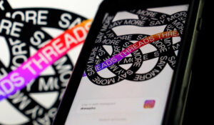 This photo shows Meta's app Threads. (AP Photo/Richard Drew)