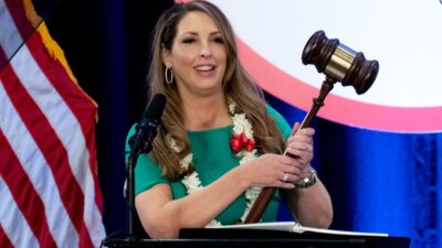 Former RNC chair Ronna McDaniel, shown here in January 2023. (AP Photo/Jae C. Hong, File)