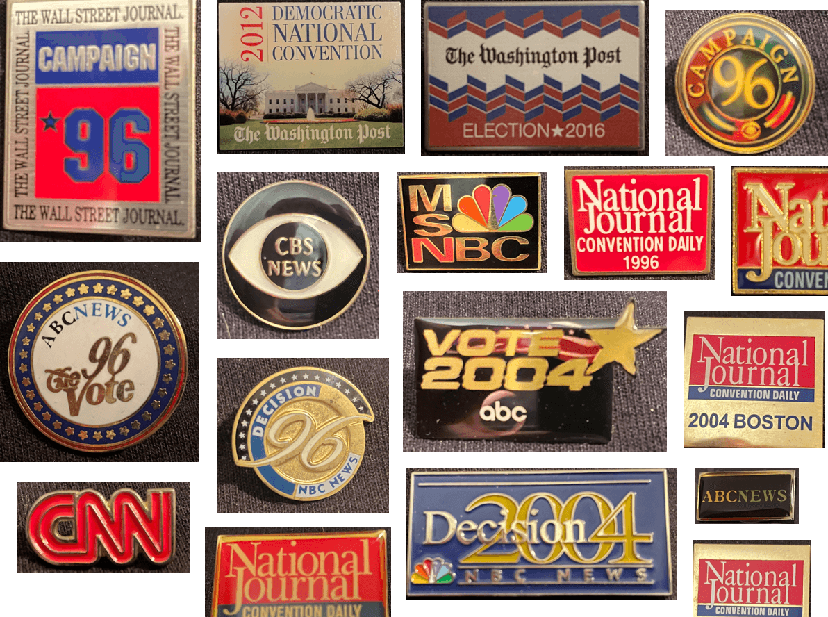 A brief history of the media through political convention pins