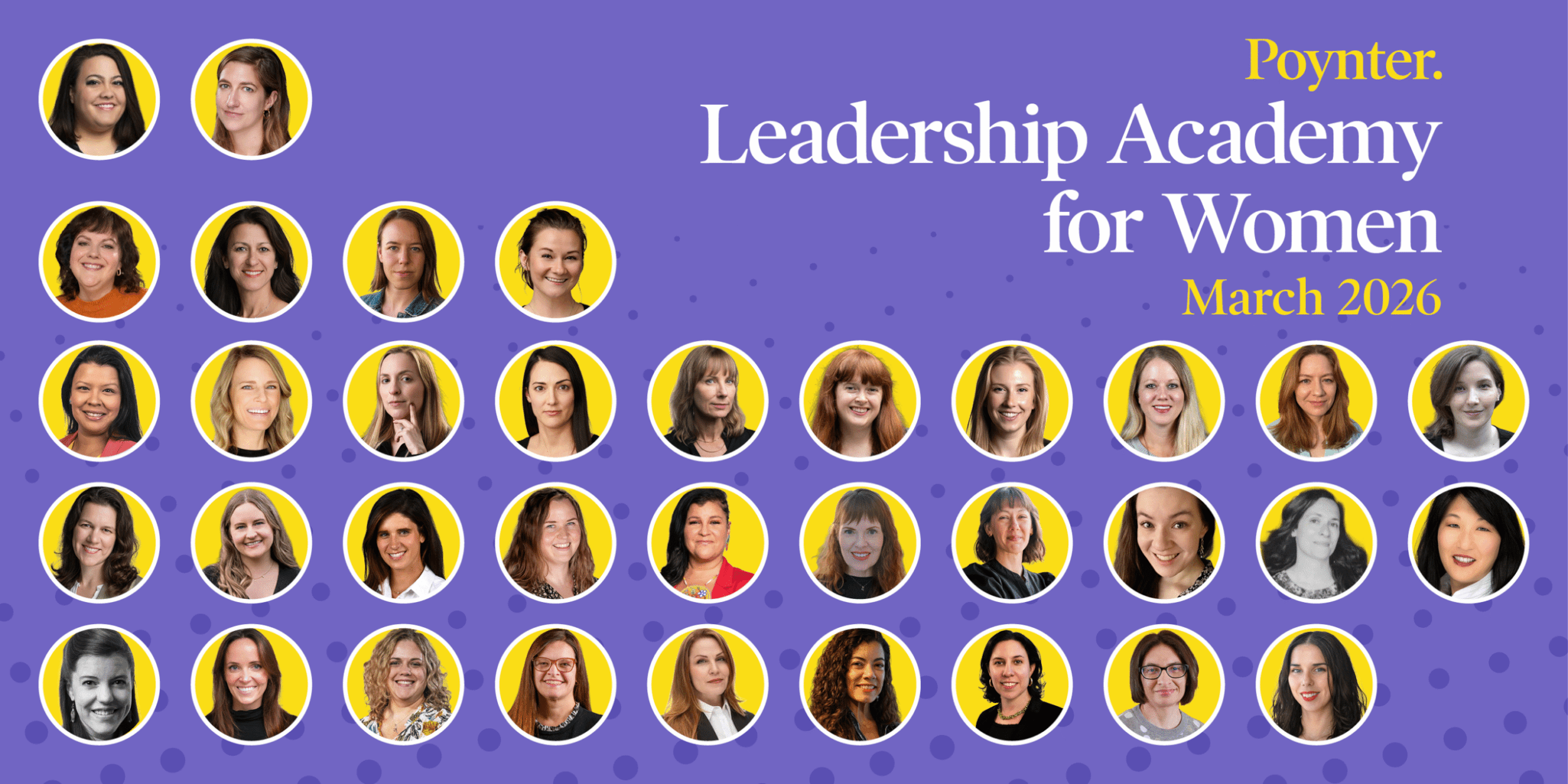 poynter.org - Sabrina Shihvazger - Poynter names 35 journalists selected for competitive 2026 Leadership Academy for Women - Poynter