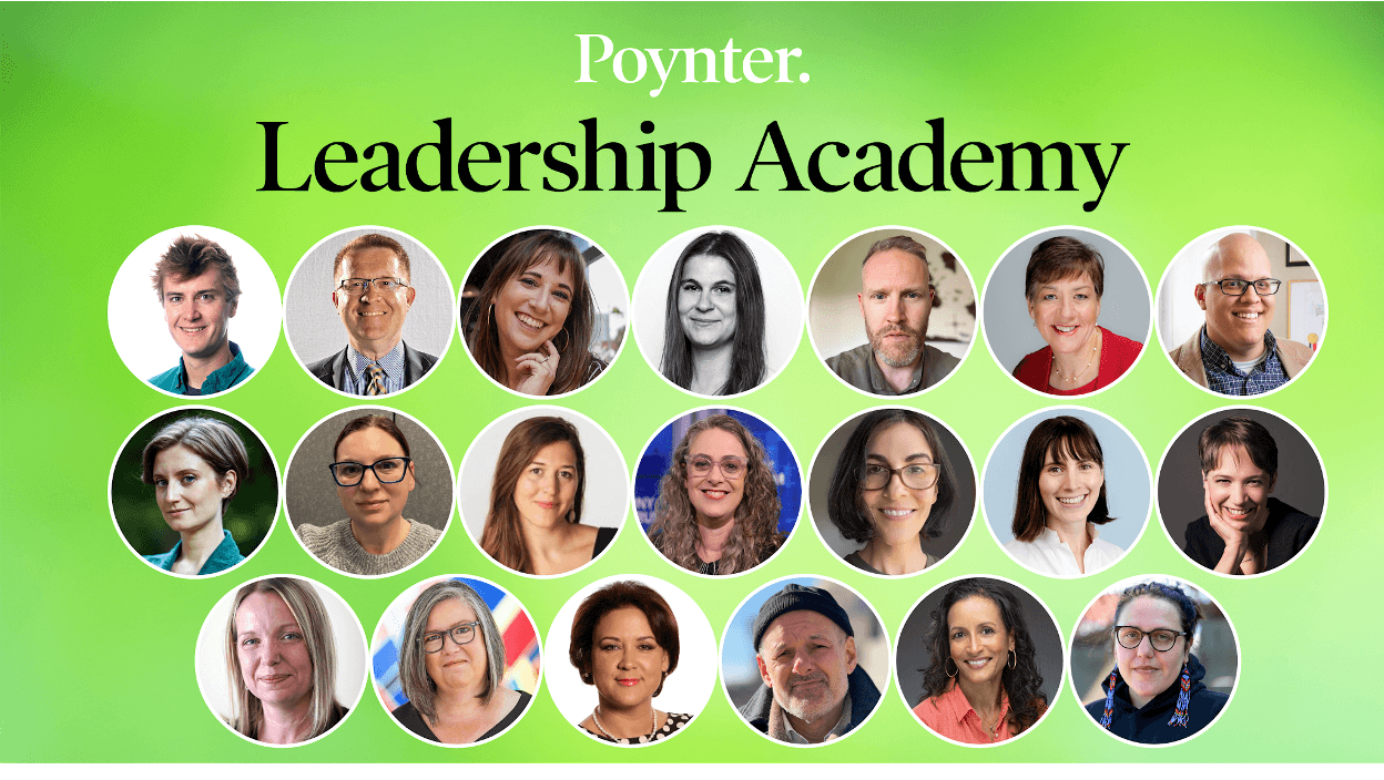 Poynter names 20 journalists selected for competitive 2026 Leadership Academy - Poynter
